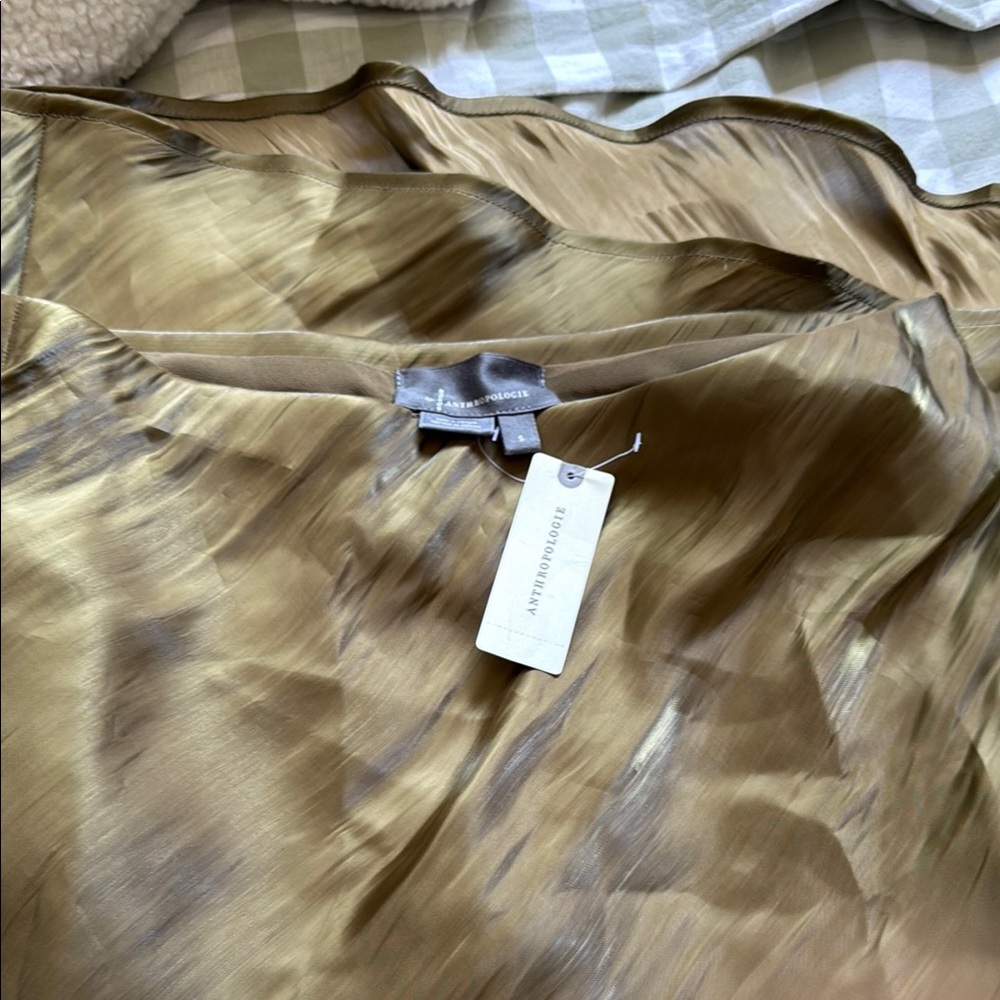 Anthropologie Liquid Shine Bias - Cut Skirt Size Small NWT - Picture 3 of 3